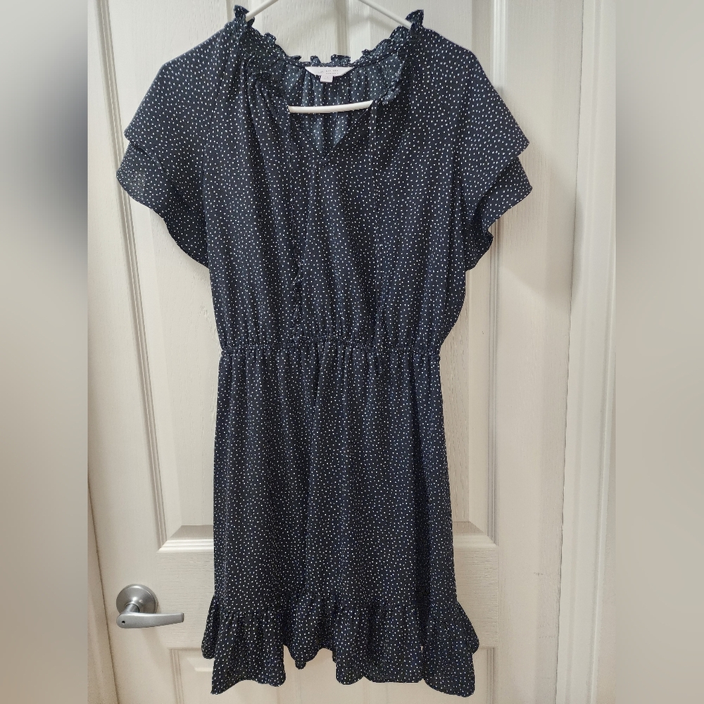 Charming Black Polka Dot Dress